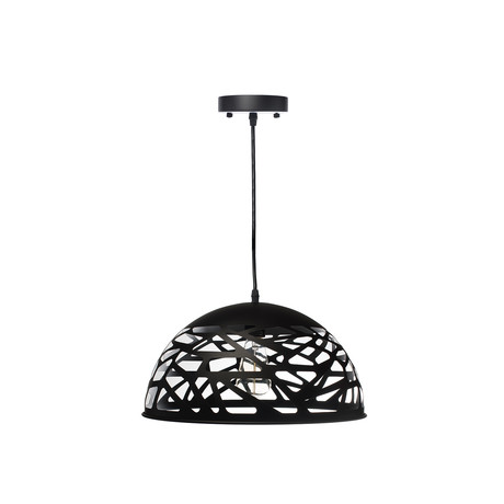 Modern Touch Oval Pendant Lamp // Black // Large