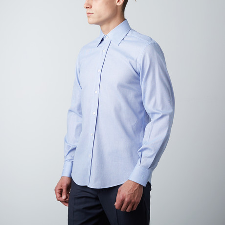 Dress Shirt // Blue + White
