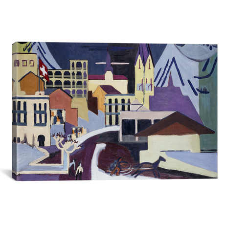 Davos-Platz Railway Station; Davos-Platz am Banhof // Ernst Ludwig Kirchner // 1931