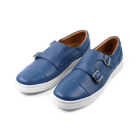 Oceano Double Monk Strap Sneakers // Blue