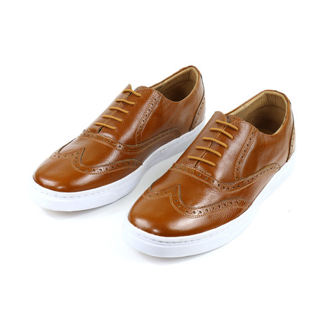 Canela Wingtip Sneakers // Light Brown