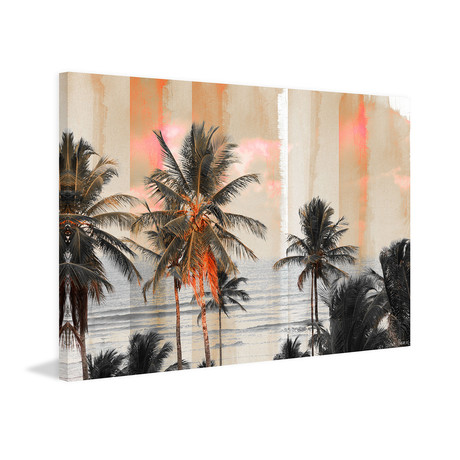 Evening Palms // Wrapped Canvas