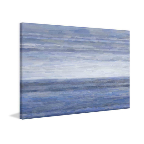 White Blue Sea // Wrapped Canvas