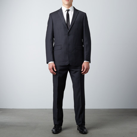 Classic Fit Single Breasted 2-Piece Suit // Charcoal