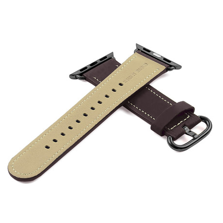 Dassari // Distressed Leather Apple Watch Strap // Brown         (38mm)