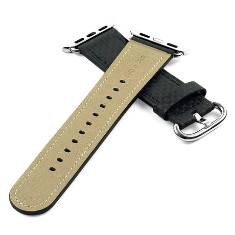Dassari // Carbon Fiber Apple Watch Strap // Black         (38mm)