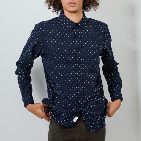 Young Love Button-Up Shirt // Navy