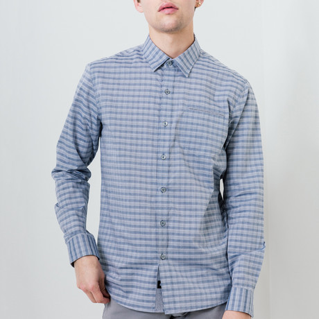 Nashville Skyline Button-Up Shirt // Slate