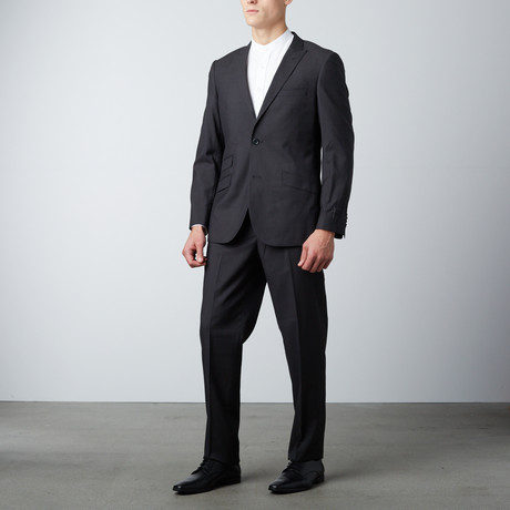Slim Fit Suit // Dotted Black