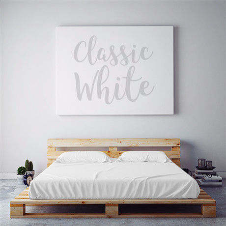 Moisture Wicking 1500 TC Soft Sheet Set // Classic White