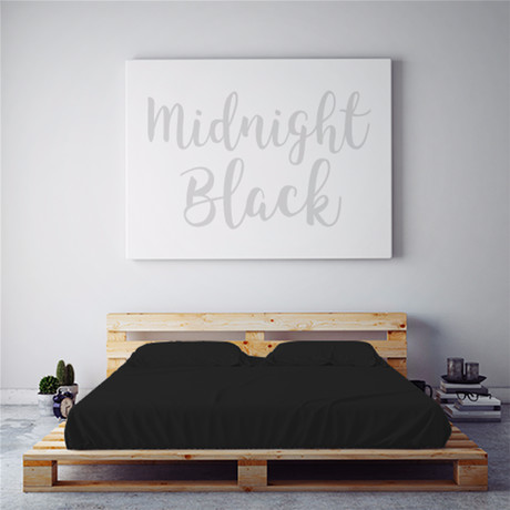 Moisture Wicking 1500 TC Soft Sheet Set // Midnight Black