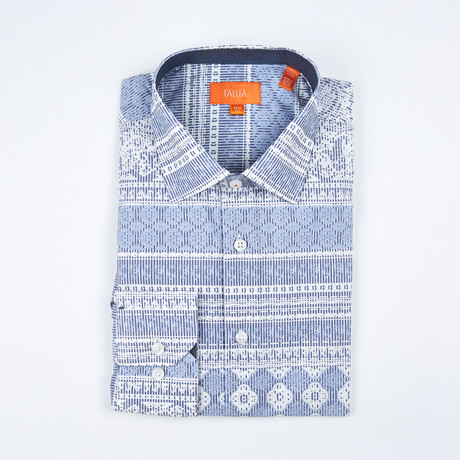 Leopold Long-Sleeve Button-Up Shirt // Blue
