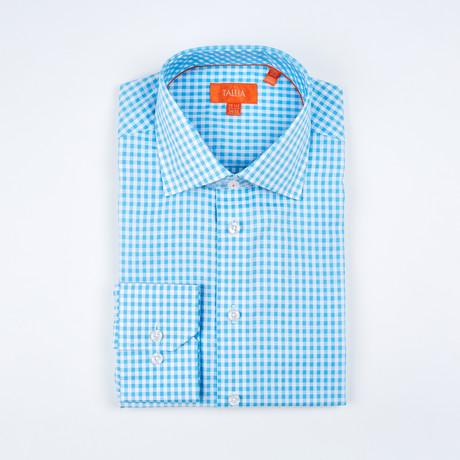 Romeo Long-Sleeve Button-Up Shirt // Aqua