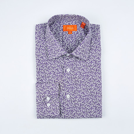 Marceau Long-Sleeve Button-Up Shirt // Purple