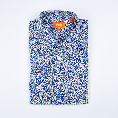 Marceau Long-Sleeve Button-Up Shirt // Blue