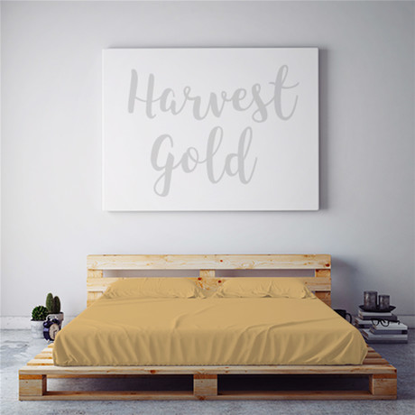Moisture Wicking 1500 TC Soft Sheet Set // Harvest Gold