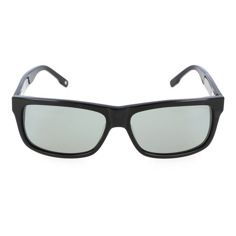 Jory Thick Rectangular Sunglasses // Black