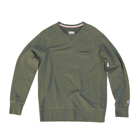 Everyday Crewneck Sweater // Military Green