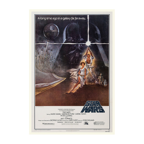 1977 Original Star Wars A New Hope Movie Poster