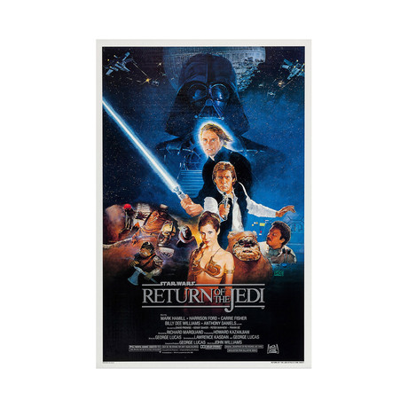 Star Wars: Return of The Jedi Original Movie Poster // 1983