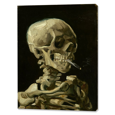 Vincent Van Gogh // Smoking Skeleton // 1885