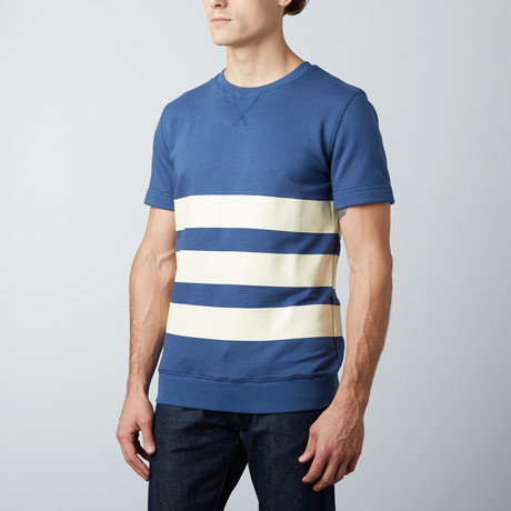 Ryder Short Sleeve Sweatshirt // Blue