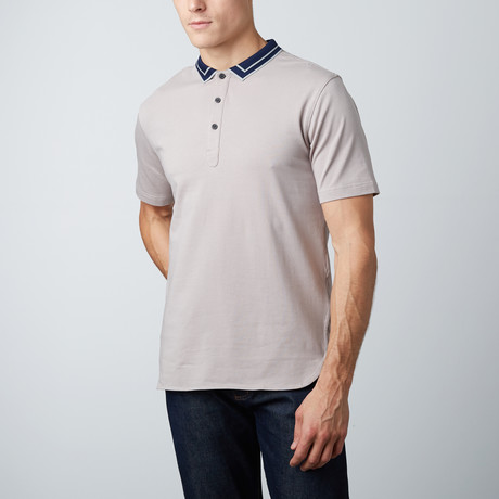 Charlie Short Sleeve Polo // Grey