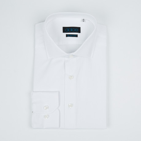 Bella Vita // Slim Fit Button-Up Shirt // White