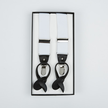 Paolo Lercara // Suspenders // White