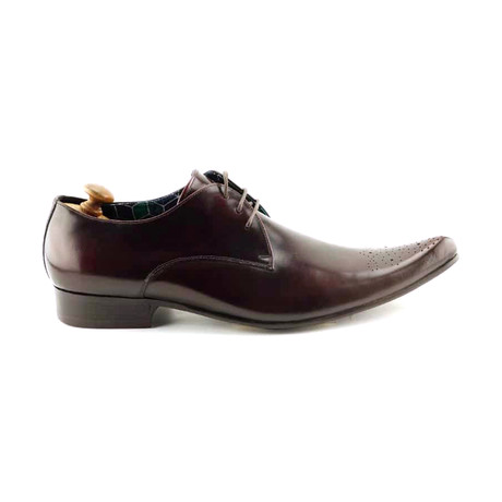 Veer Point Toe Derby // Burgundy