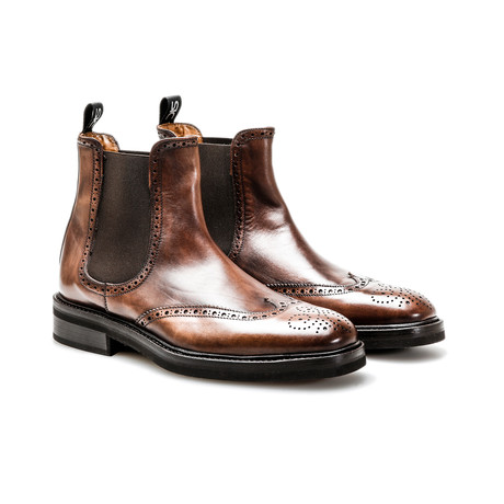 Luciano Chelsea Wing Brogue // Coffee