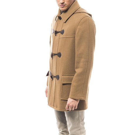 Long Toggle Coat // Camel