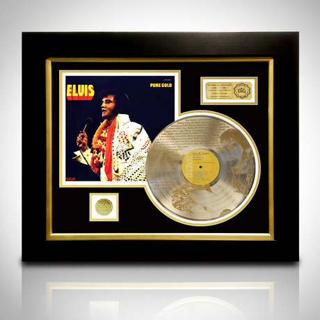 Gold Laser Cut LP / Elvis Presley // Pure Gold