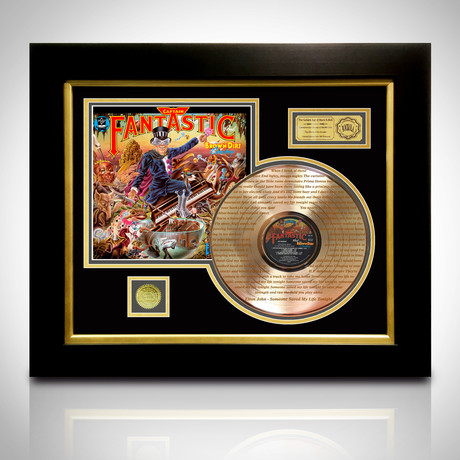 Gold Laser Cut LP // Elton John // Captain Fantastic