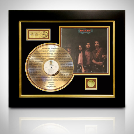 Gold Laser Cut LP // Eagles // Desperado