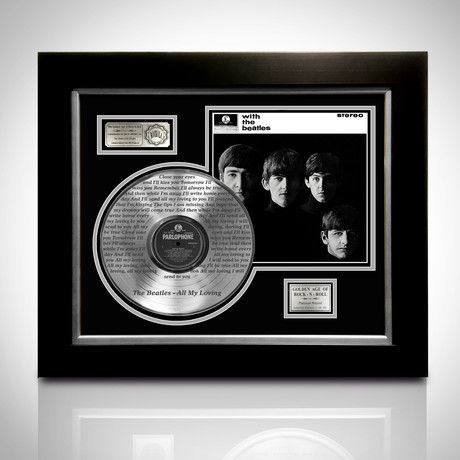 Platinum Laser Cut LP // Beatles // With The Beatles