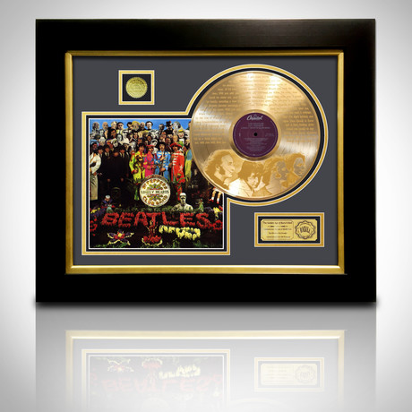 Gold Laser Cut LP // Beatles // SGT Peppers