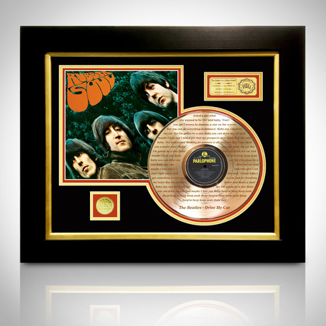 Gold Laser Cut LP // Beatles // Rubber Soul