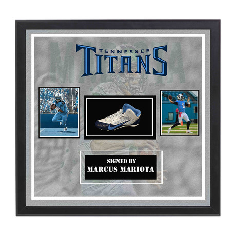Signed + Framed Cleat // Marcus Mariotta