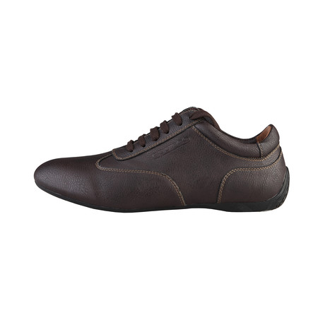 Imola Leather Low Top Sneaker // Dark Brown