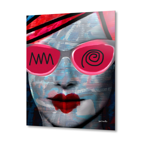 Cardboard Pink Lady // Aluminum Print