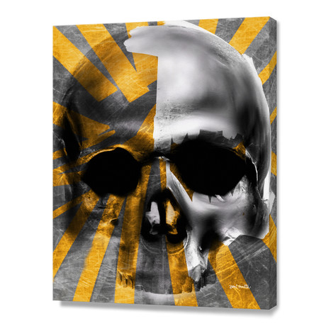 Golden Skull // Stretched Canvas