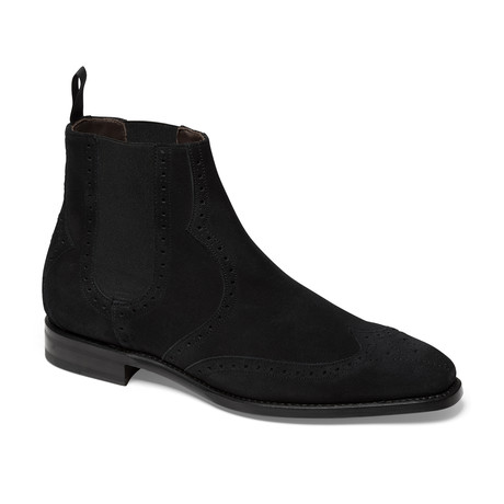 1947 Chelsea Boot // Black Suede