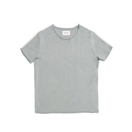 Contrast Stripe T-Shirt // Jade