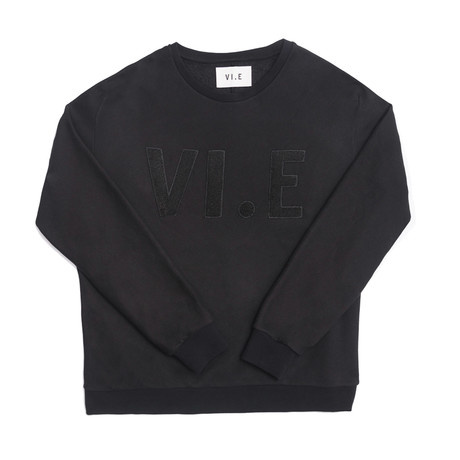 VI. E Sweatshirt Embroidery // Black