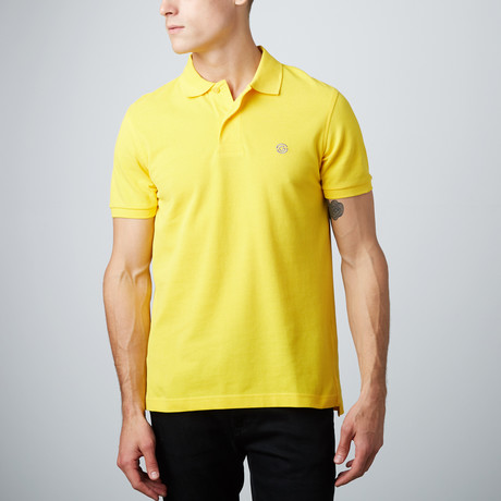 Short Sleeve Polo Shirt // Yellow