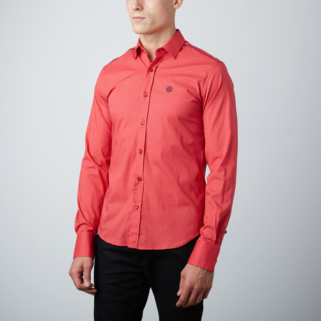 Slim Button Down Shirt // Red