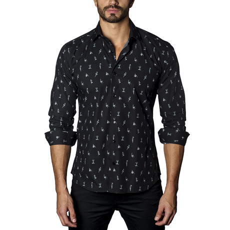 Pin+Up Long Sleeve Shirt // Black