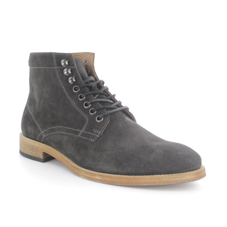 Ferreiro Suede Lace-Up Boot // Grey