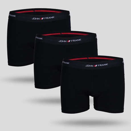 Solid Trunk // Black // Pack of 3